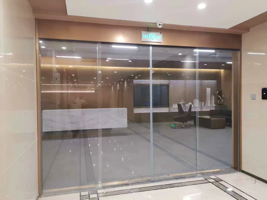 玫瑰金色不銹鋼自動(dòng)門(mén)門(mén)